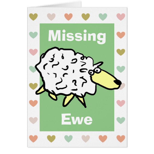 Missing Ewe Pun Cards (Front)