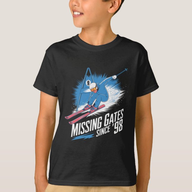 Missing Gates Since 98 Alpine Skiing  T-Shirt (Front)