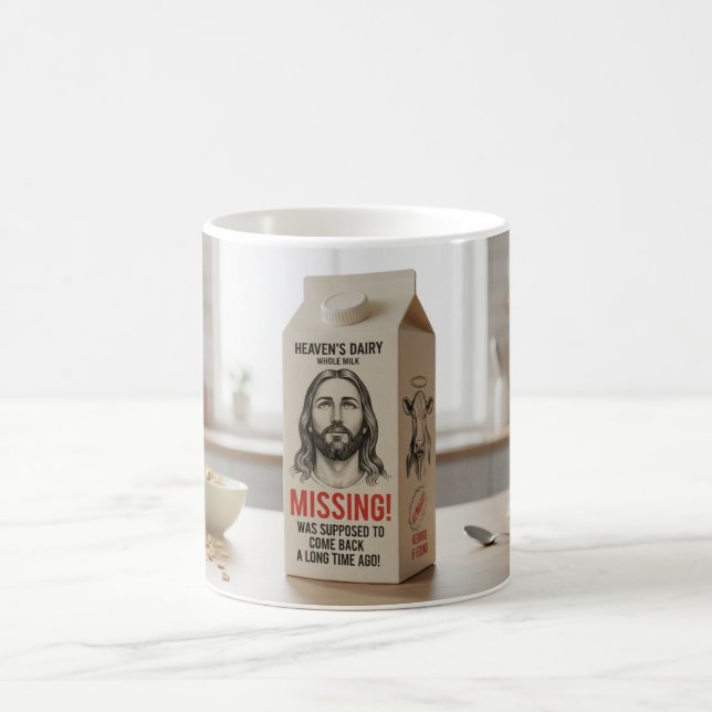 Missing Jesus Coffee Mug (Center)