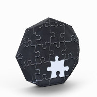 Missing Jigsaw Puzzle Piece black