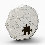Missing Jigsaw Puzzle Piece White Award<br><div class="desc">Missing Jigsaw Puzzle Piece</div>