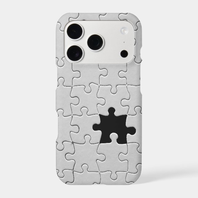 Missing Jigsaw Puzzle Piece White Case-Mate iPhone Case (Back)