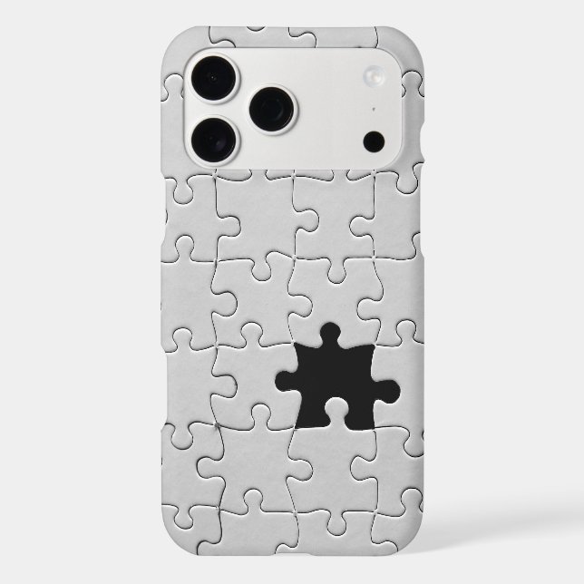 Missing Jigsaw Puzzle Piece White Case-Mate iPhone Case (Back)