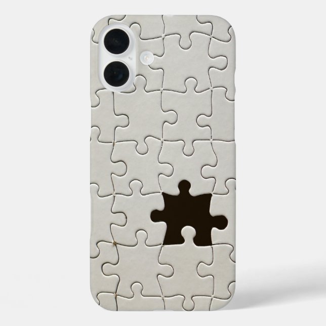 Missing Jigsaw Puzzle Piece White Case-Mate iPhone Case (Back)