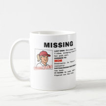 Missing Mom, Presumed Golfing: Personalized Mug