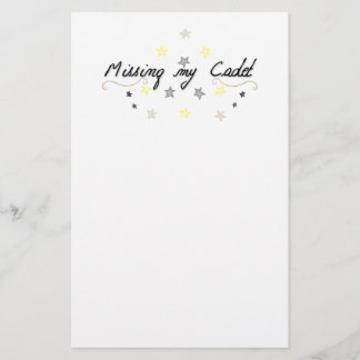 Missing my Cadet Stationary Stationery