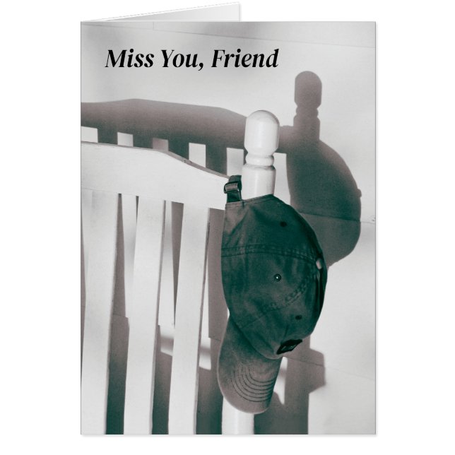 Missing My Friend Cap and Rocking Chair Shadow Cards (Front)
