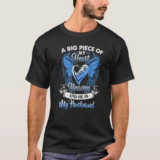 Missing My Husband In Heaven Memories Of My Husban T-Shirt (Front)