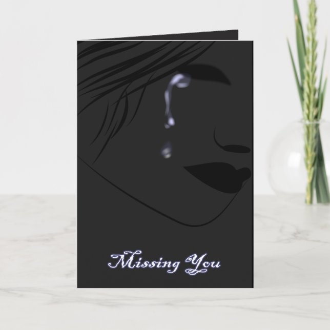 Missing My Love On Valentine"s Holiday Card (Front)