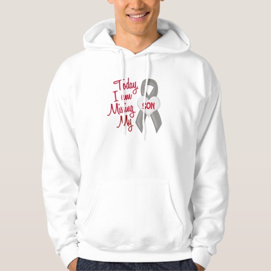 Missing My Son 1 (Grey Ribbon) Hoodie