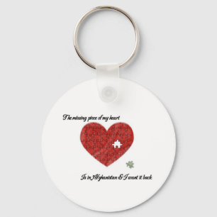 Missing Piece Afghanistan Keychain