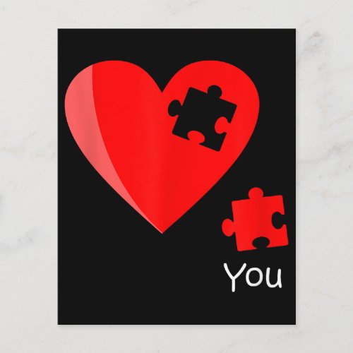 Missing Piece Heart Puzzle Valetines Day Shirt Gif