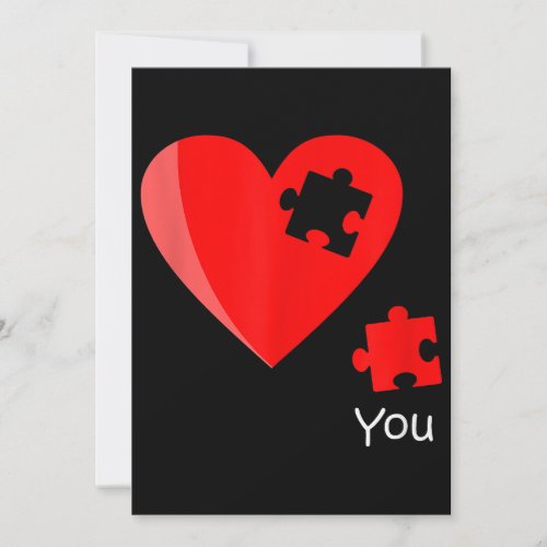 Missing Piece Heart Puzzle Valetines Day Shirt Gif Invitation