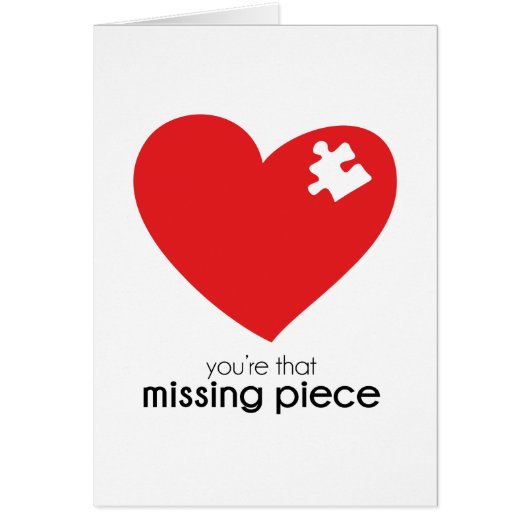 Missing Piece of My Heart Cards (Front)