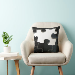 Missing Puzzle Piece Throw Pillow