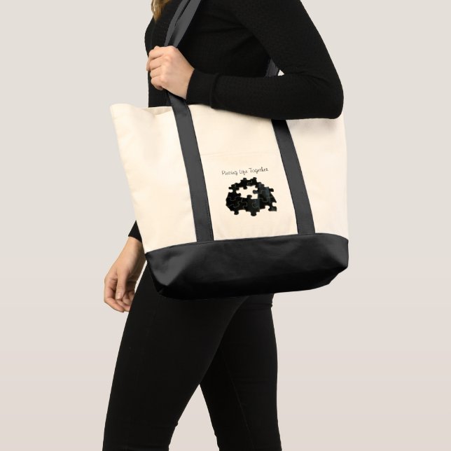 Missing Puzzle Piece Tote Bag (Front (Product))