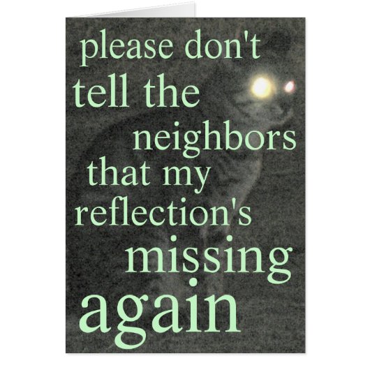 missing reflection (Front)