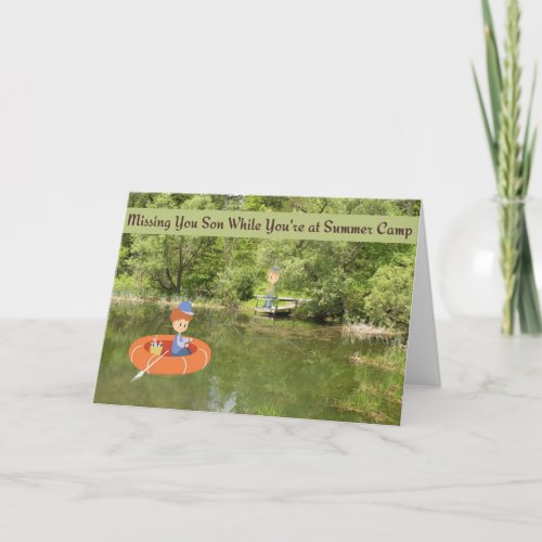 Missing Son While at Summer Camp Card