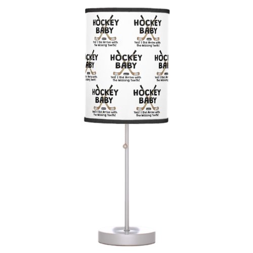 Missing Teeth Hockey Baby Table Lamp