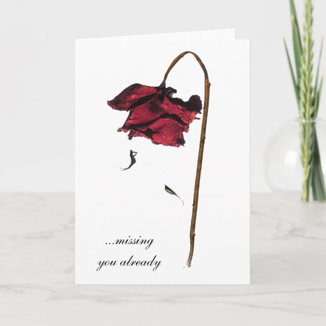 Missing you already card (Front)