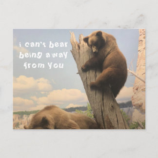 Missing You Animal Postcard