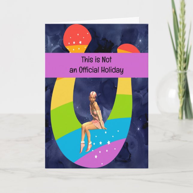 Missing You as Your Own Holiday Design Card (Front)