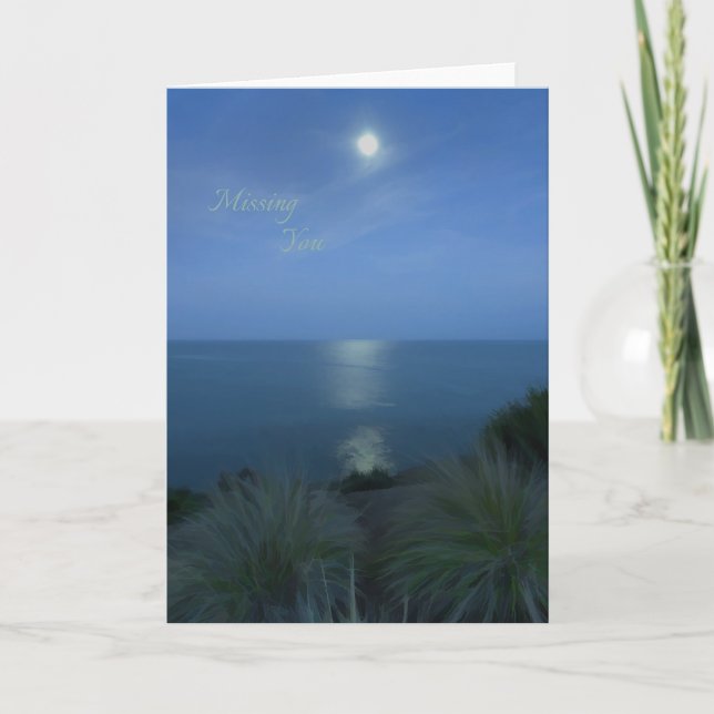 Missing you by moonlight card (Front)