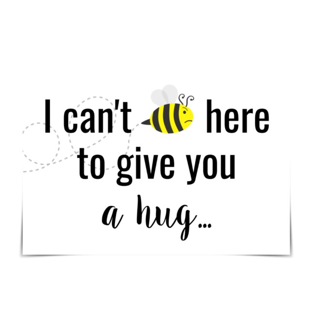 "Missing You: Can't BEE Here" Funny Bee Bug Card (Creator Uploaded)