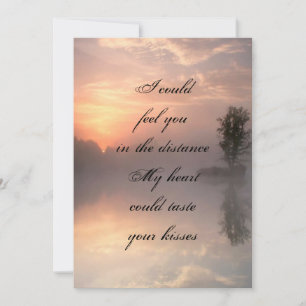Missing you card