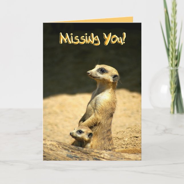 Missing You Card (Front)