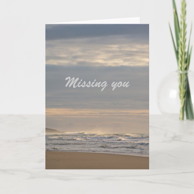 Missing you card (Front)