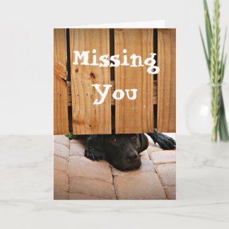 Missing You Card