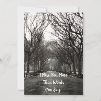 Missing You Card