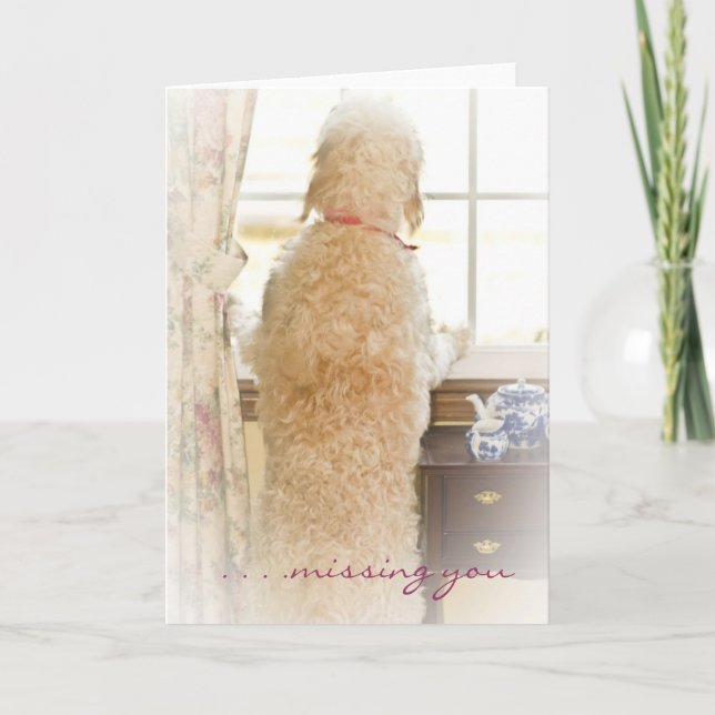 Missing You - Card - Pet Dog (Front)