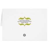 Missing You Chrysanthemum Macro Photo Note Card (Back Horizontal)