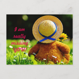 Missing You Critter Postcard