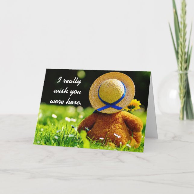 Missing You Cute Critter Card (Front)