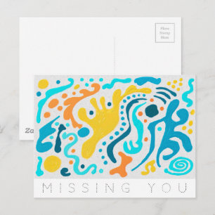 Missing You Diffusion Postcard