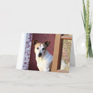 Missing You Dog Card