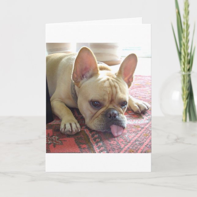 MISSING YOU! FRENCH BULLDOG CARD (Front)