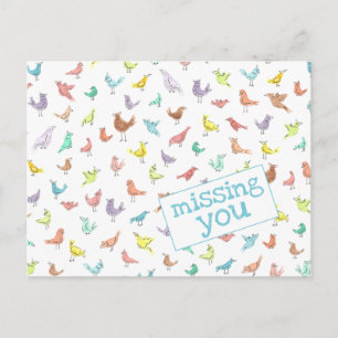 Missing You Fun Postcard