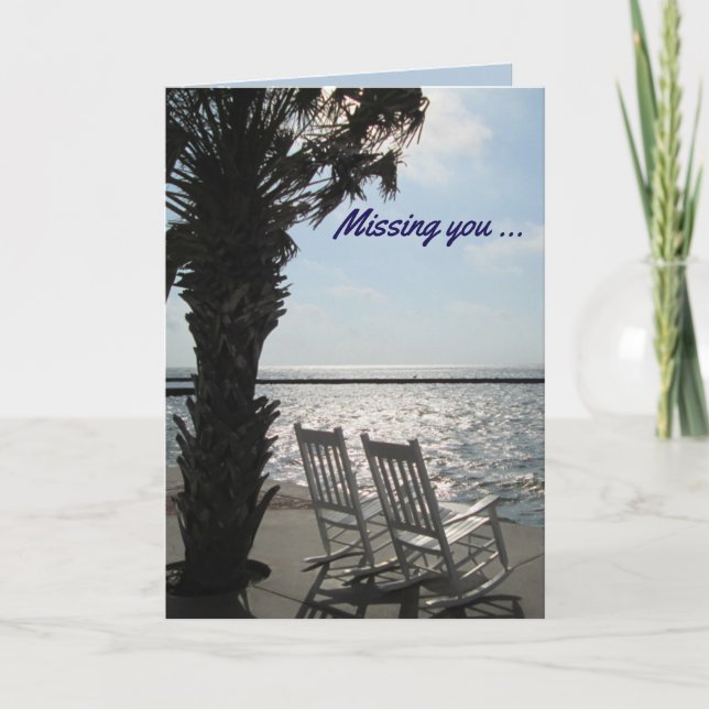 ‘Missing You’ Greeting Card (Front)