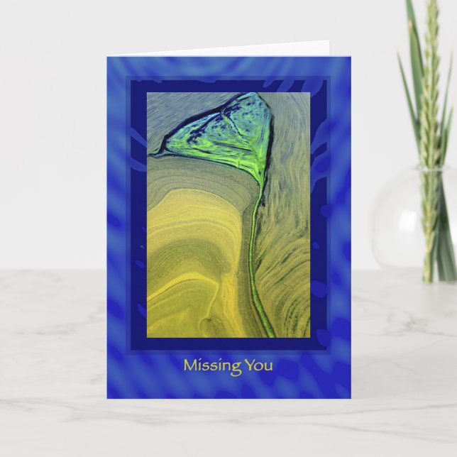 Missing You, Husband, Partner, Military Deployed Card (Front)