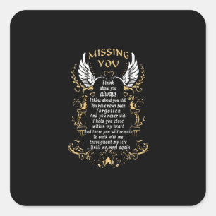 missing you i think about you always i think about square sticker