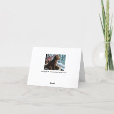 Missing You - Poodle - Card