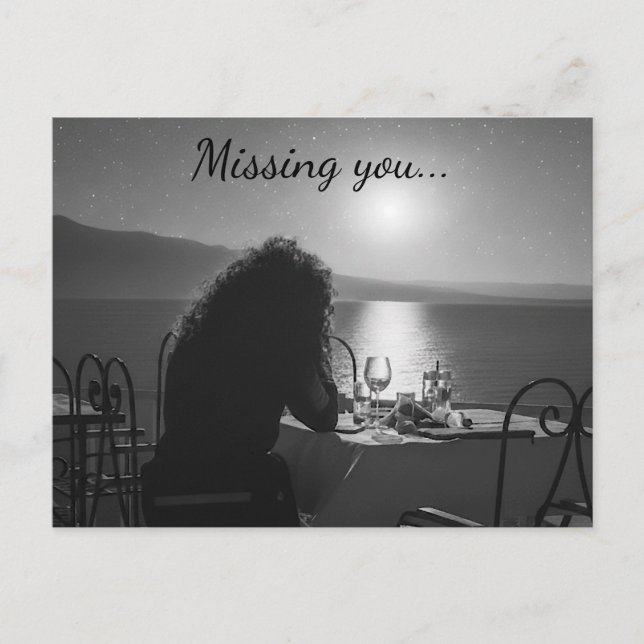 Missing you Postcard (Front)
