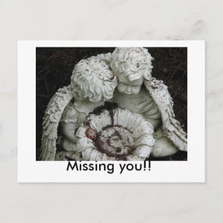Missing you!! Postcard