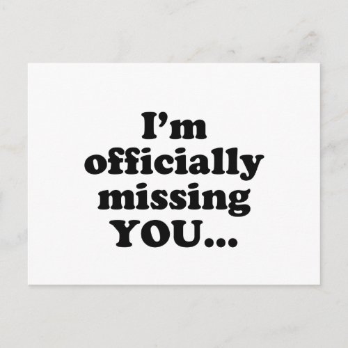 missing you postcard