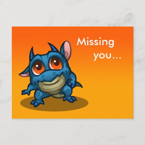 Missing you Proo Dragon Postcard