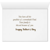 Missing You Religious Father's Day Qualities Cards (Inside Horizontal (Bottom))